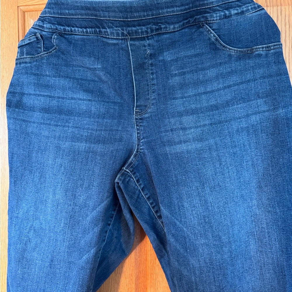 Democracy Blue Jeggings with Elastic Waistband and Stretch Fabric